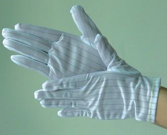 Baumwolle-SMT-Verbrauchsmaterialien Esd-Handschuh-statische Antihandschuhe 100% für Elektronik